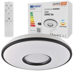 Obrázek pro LED DIMMBY Ceiling kruhový 24W/230V/Čierna + diaľkové ovládanie
