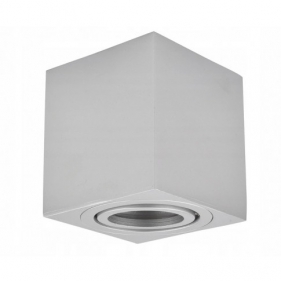 Obrázek pro Stropné bodové prisadené svietidlo TORGET MINI hranaté (strieborná)