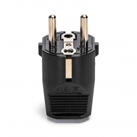 Obrázek pro Spojovacia zástrčka, vidlica na kábel 230V čierna