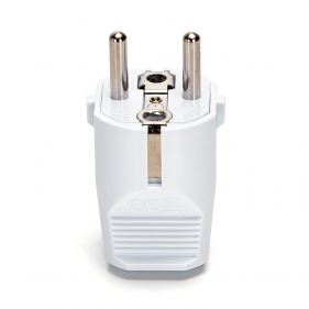 Obrázek pro Spojovacia zástrčka, vidlica na kábel 230V biela