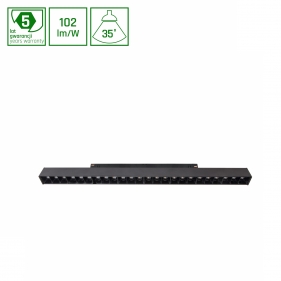 Obrázek pro LED lineárne svietidlo GRID L pre koľajnicový SYSTEM SHIFT čierne, 22W/2250lm, Teplá biela