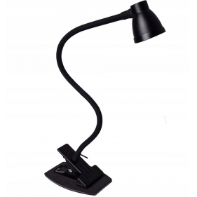 Obrázek pro LED stolná lampa flexibilná 5W čierna s klipom