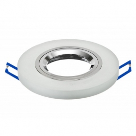 Sklenené bodové podhľadové svietidlo pevné (mliečna) Obrázek pro Sklenené bodové podhľadové svietidlo pevné (mliečna)