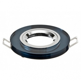 Sklenené bodové podhľadové svietidlo pevné (čierne) Obrázek pro Sklenené bodové podhľadové svietidlo pevné (čierne)