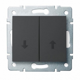 Obrázek pro Kanlux Žalúziové tlačidlo Mowion LOGI 02-1310-141 grafit