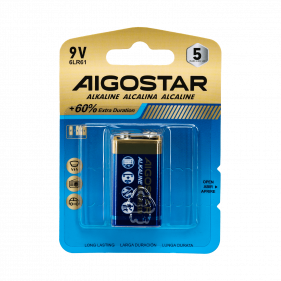 Obrázek pro Alkalická batéria Aigostar 6LR61 9V