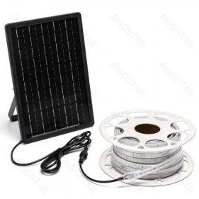 Solárny LED pás vodeodolný IP65, Studená biela 10m s diaľkovým ovládaním Obrázek pro Solárny LED pás vodeodolný IP65, Studená biela 10m s diaľkovým ovládaním