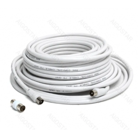 Obrázek pro Anténny, koaxiálny TV kábel RG6U 20M biely