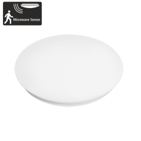Obrázek pro LED Ceiling vodeodolný kruhový biely 12W/1200lm 260mm , IP44 , s mikrovlnným senzorom , Neutrálna biela