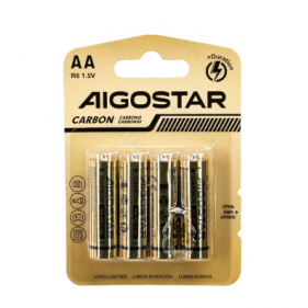 Obrázek pro Sada 4ks karbón-zink batérií Aigostar AA R06 1,5V