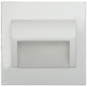Schodové svietidlo štvorcové BERYL - biele , 1,5W , 12V , neutrálna so zdrojom Obrázek pro Schodové svietidlo štvorcové BERYL - biele , 1,5W , 12V , neutrálna so zdrojom