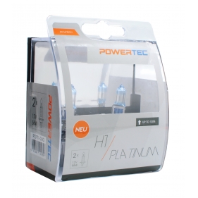 Obrázek pro Autožiarovky Platinum H1 12V 55W + 130% svietivosti DUO 2ks v balení  Powertec