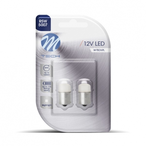 Obrázek pro LED Autožiarovka LB033W DUO - Ba15s 9xLED 5mm , biela