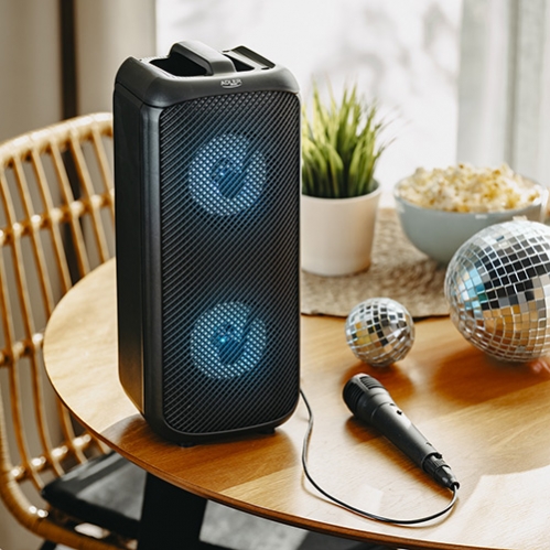 Obrázek pro Prenosný Bluetooth Karaoke reproduktor s mikrofónom