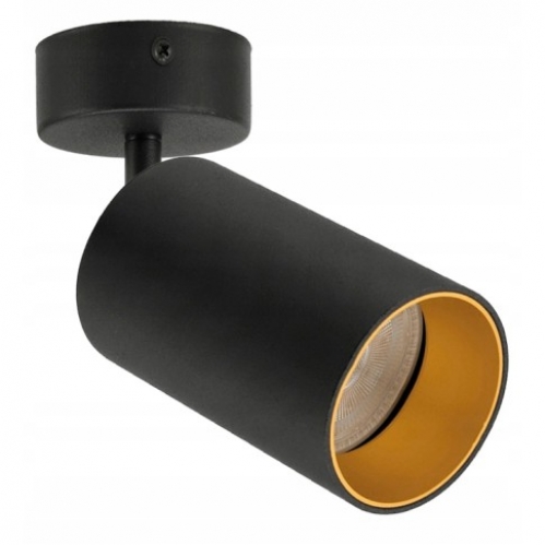 Obrázek pro SPOTI Prisadený Luster 1xGU10/230V/Čierna+Zlatá