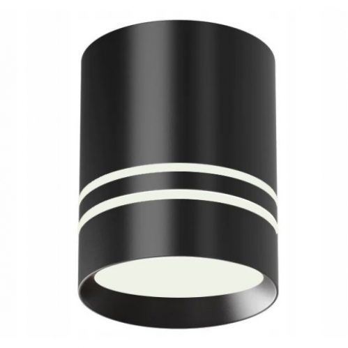 Obrázek pro Stropné bodové prisadené svietidlo VALSE LINES 1xGU10 valcové (čierna pieskovaná)