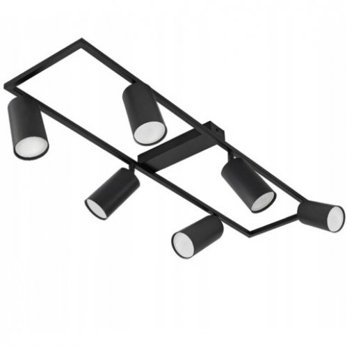 Obrázek pro SPOTI Prisadený Luster 6xGU10/230V/Čierna
