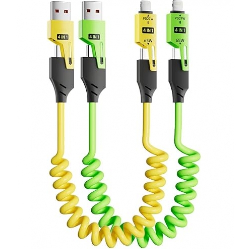 Obrázek pro Multifunkčný Nabíjací dátový kábel 4v1 USB,PD/iPhone,Type-C