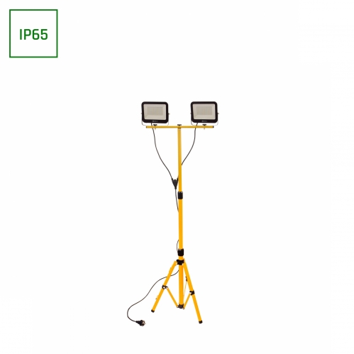 Obrázek pro Statív dvojitý pre reflektor + 2ks LED reflektor 50W/4200lm, Neutrálna biela
