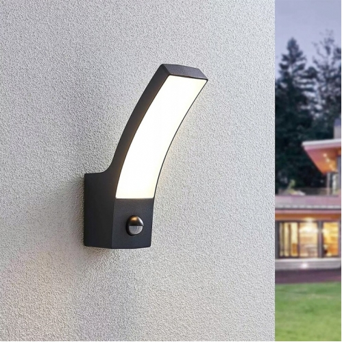 Obrázek pro LUMIO Nástenné vonkajšie svietidlo 12W/230V/Čierna so senzorom pohybu