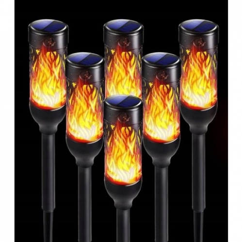 Obrázek pro Solárna LED fakľa FLAMI PRO záhradná lampa živý plameň