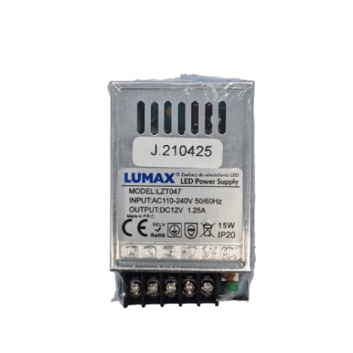 Obrázek pro Prachuvzdorný napájací zdroj pre LED pásy - 12V/15W , IP20