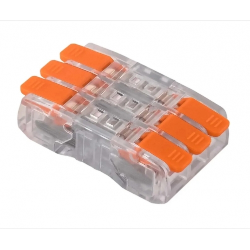 Obrázek pro Spojovacia svorka zaklapávacia priechodná trojnásobná 2x0,2-2,5mm