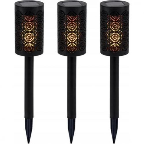 Obrázek pro Solárna LED lampa FLAMI AZURO záhradná lampa živý plameň