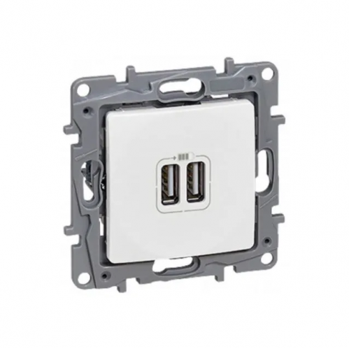 Obrázek pro LEGRAND Niloe Zásuvka Nabíjačka 2xUSB biela