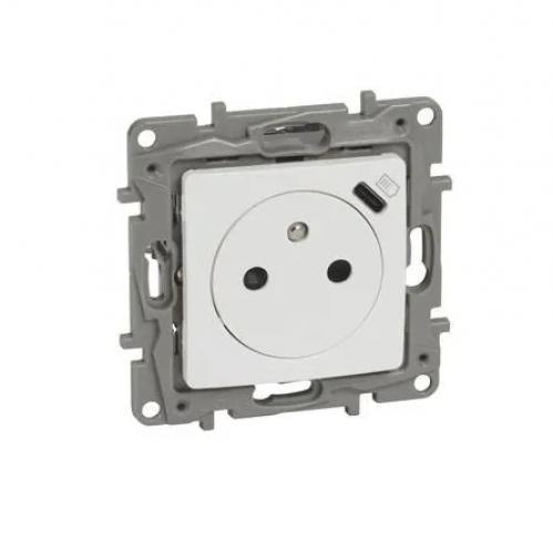 Obrázek pro LEGRAND Niloe Jednozásuvka s nabíjačkou USB-C biela