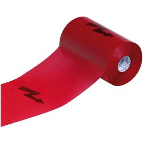 Obrázek pro LDPE Výstražná fólia červená pre elektrické vedenia 300mm