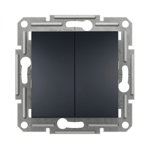 Obrázek pro SCHNEIDER Electric Dvojpáčkový lustrový vypínač č.5 bez rámčeka Asfora atracit