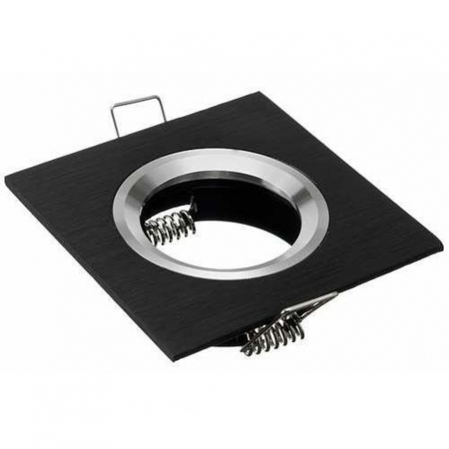 Obrázek pro Stropné bodové podhľadové svietidlo SZAFIR pevné (čierno-strieborné)