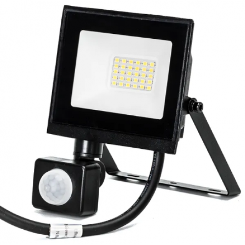 Obrázek pro LED reflektor 20W/1800lm , so senzorom , Studená biela