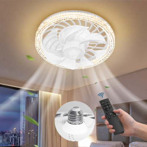 Obrázek pro LED svietidlo/žiarovka E27 60W s ventilátorom, 310mm , CCT , s diaľkovým ovládaním
