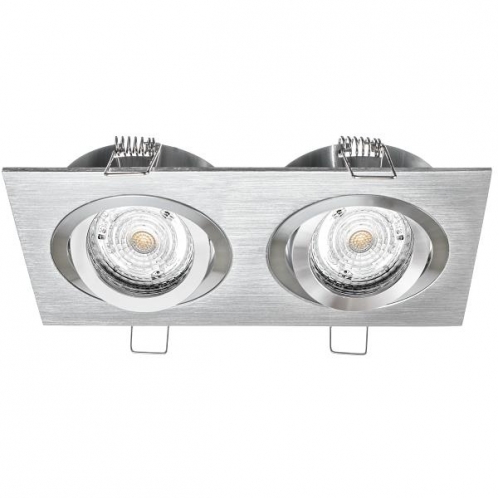 Obrázek pro Stropné bodové podhľadové svietidlo JOTA K/2 - DOUBLE nastaviteľné (brúsené striebro)