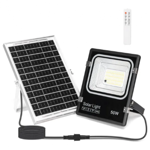 Obrázek pro Solárny LED Reflektor 50W/500lm IP66 CCT s diaľkovým ovládaním