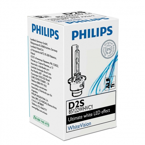 Obrázek pro PHILIPS WhiteVision 85122WHVC1 Xenonová výbojka homologizovaná D2S 6000K
