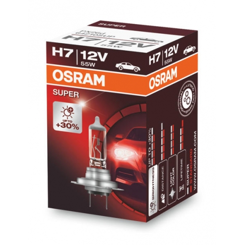 Obrázek pro OSRAM Super Autožiarovka H7 64210SUP 12V 55W + 30% svietvosti