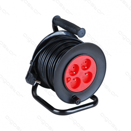 Obrázek pro Predlžovací kábel na cievke , 25m , 4 zásuvky 230V , bubon H05VV-F 3G1.0mm²