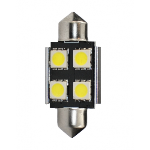 Obrázek pro LED Autožiarovka L9328W - C5W , 36mm , 24V , 4xSMD5050 CANBUS , biela