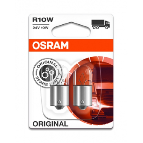Obrázek pro OSRAM Halogénová Autožiarovka ORIGINAL O5637-02B - Ba15s , 24V , 10W , R10W  , 2ks v balení