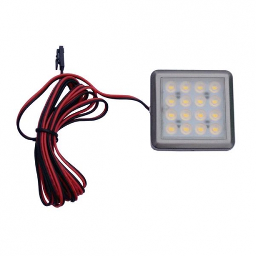 Obrázek pro Nábytkové štvorcové prisadené svietidlo ODYN 1,5W/100lm , satén nikel , studená