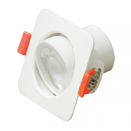 Obrázek pro Led Panel štvorcový biely s úzkym uhlom svietenia 38° nastaviteľný 8W/640lm , 74mm , IP40 , Neutrálna biela