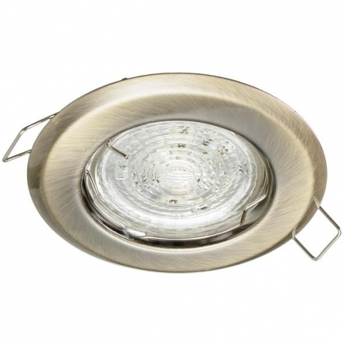 Obrázek pro Stropné bodové podhľadové svietidlo ALFA pevné CT - 013 (antická mosadz)