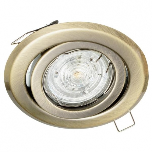 Obrázek pro Stropné bodové podhľadové svietidlo BETA nastaviteľné (antická mosadz)