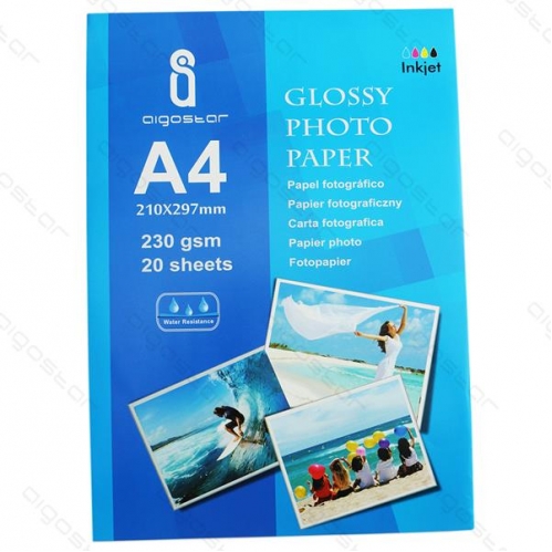 Obrázek pro Lesklý fotografický papier JG230 A4 20 listov 210x297mm