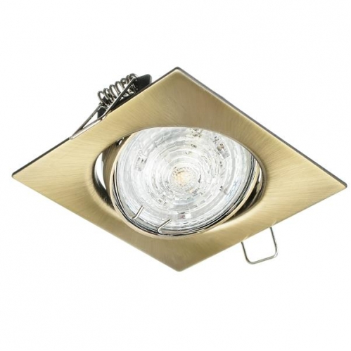 Obrázek pro Stropné bodové podhľadové svietidlo ONYKS nastaviteľné CT - 001 (antická mosadz)