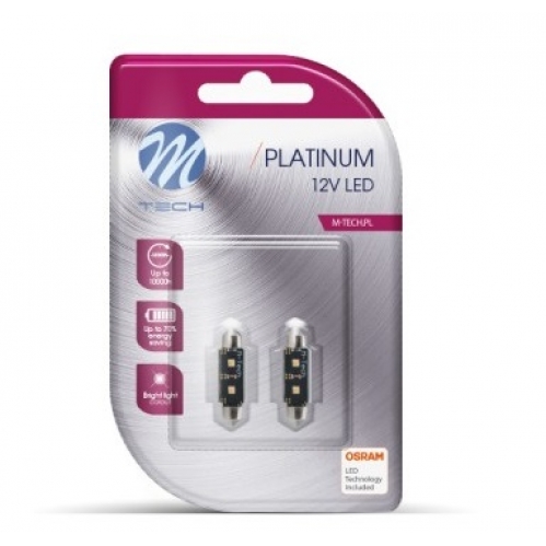 Obrázek pro LED Autožiarovka LB813W DUO - C5W 36mm 2xHP , CANBUS , biela