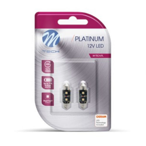 Obrázek pro LED Autožiarovka LB814W DUO - C5W 41mm 2xHP , CANBUS , biela